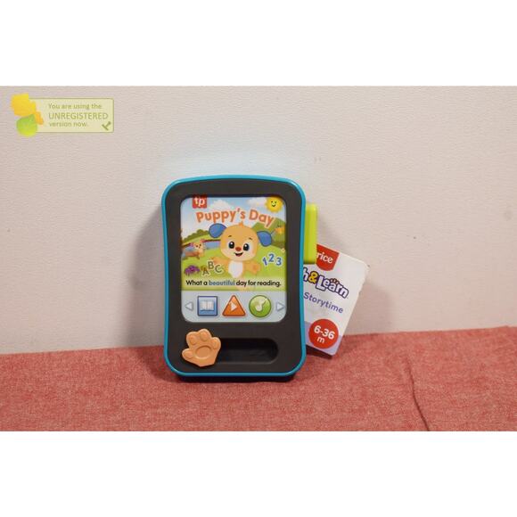 Fisher-Price Laugh & Learn Puppy's Storytime Reader Baby Electronic Learning Toy - Picture 1 of 6